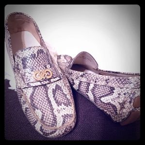 Cole Haan Snakeskin Driving Loafer